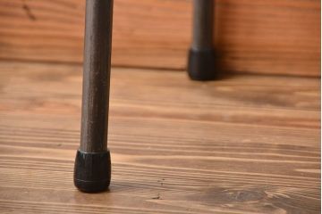 アンティーク家具　アンティーク 天板一枚板 古材を使った鉄脚テーブル(4)