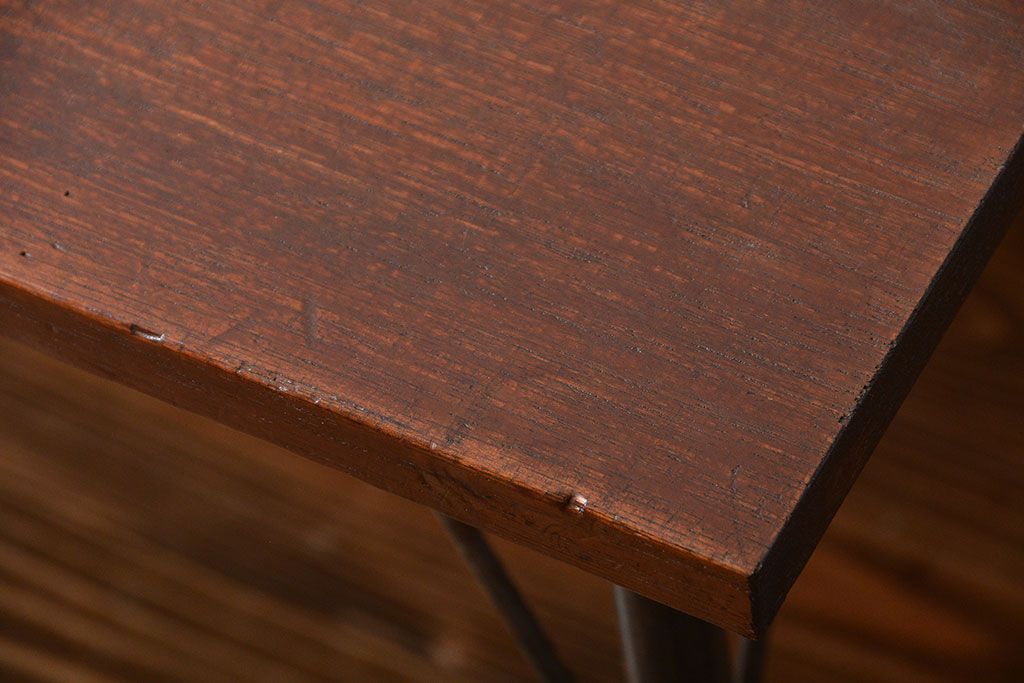 アンティーク家具　アンティーク　鉄脚センターテーブル(1)