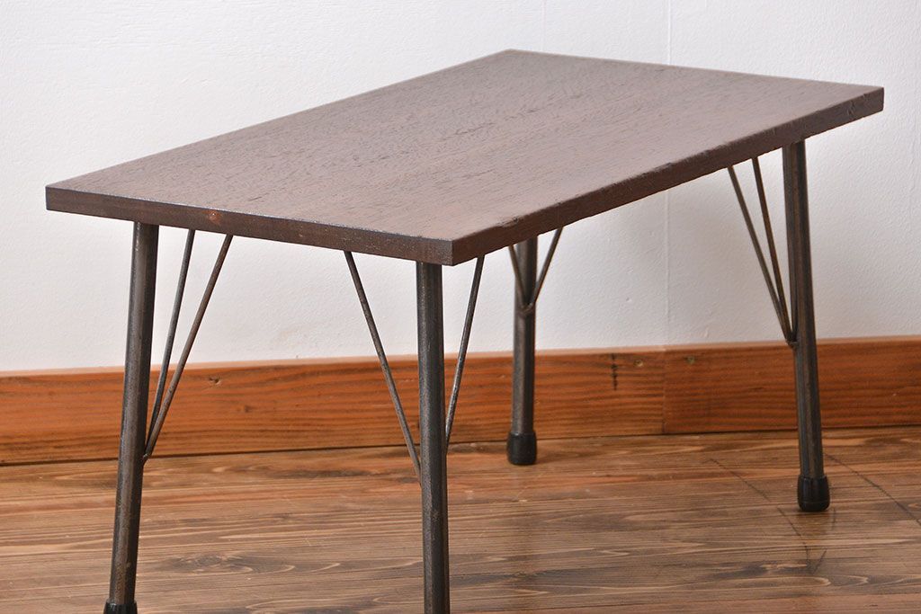 アンティーク家具　アンティーク　鉄脚センターテーブル(1)