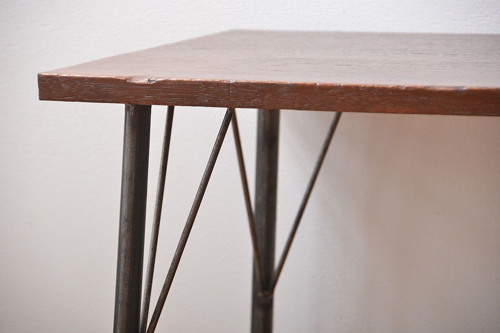 アンティーク家具　アンティーク　鉄脚センターテーブル(1)