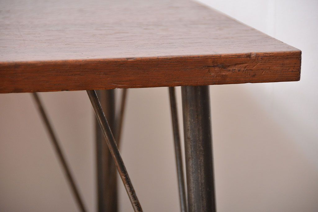 アンティーク家具　アンティーク　鉄脚センターテーブル(1)