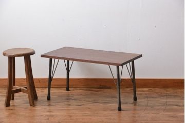 アンティーク家具　アンティーク　鉄脚センターテーブル(1)