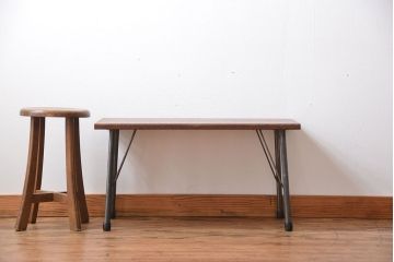 アンティーク家具　アンティーク　鉄脚センターテーブル(ディスプレイ台)(2)