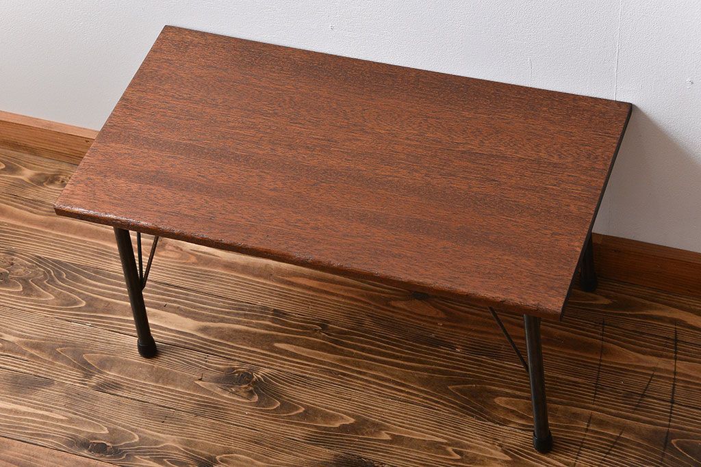 アンティーク家具　アンティーク　鉄脚センターテーブル(ディスプレイ台)(2)