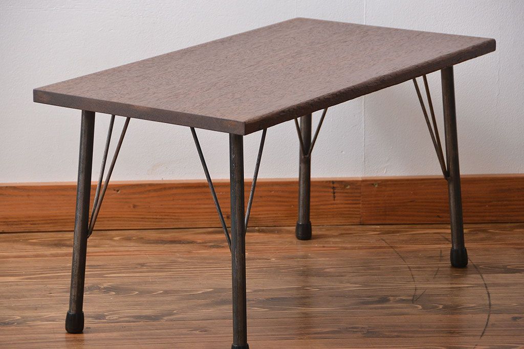 アンティーク家具　アンティーク　鉄脚センターテーブル(ディスプレイ台)(2)