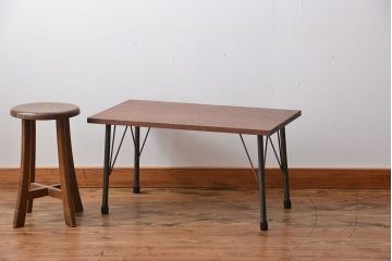 アンティーク家具　アンティーク　鉄脚センターテーブル(ディスプレイ台)(2)