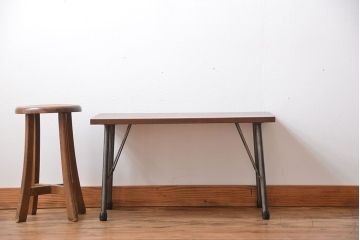 アンティーク雑貨　アンティーク　鉄脚センターテーブル(ディスプレイ台)(3)