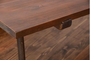 アンティーク家具　アンティーク　古材天板!大きなローテーブル