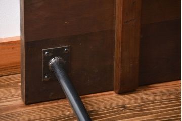 アンティーク家具　アンティーク　古材天板!大きなローテーブル