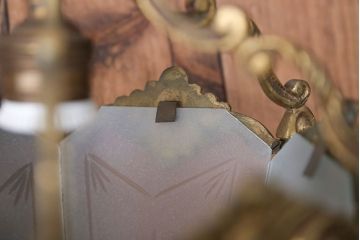 イギリスアンティーク　真鍮製ペンダントライト