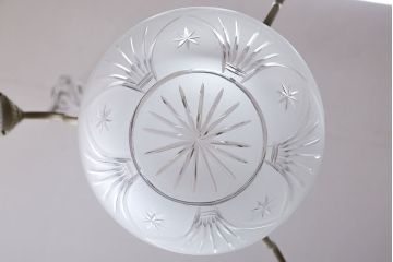 イギリスアンティーク　カットガラスシャンデリア