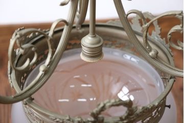 イギリスアンティーク　カットガラスシャンデリア