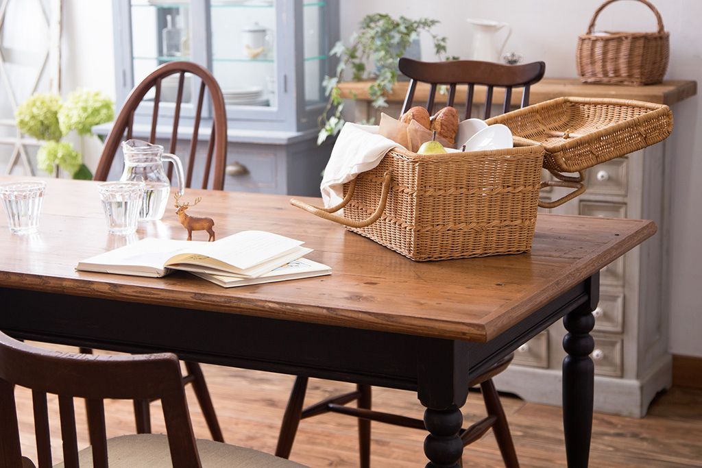 アンティーク家具　アンティークペイント　ダイニングテーブル