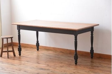 アンティーク家具　アンティークペイント　ダイニングテーブル