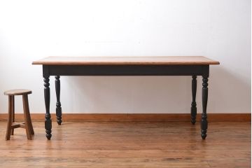 アンティーク家具　アンティークペイント　ダイニングテーブル