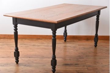 アンティーク家具　アンティークペイント　ダイニングテーブル