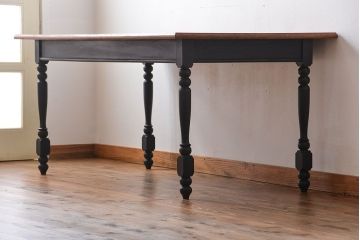 アンティーク家具　アンティークペイント　ダイニングテーブル