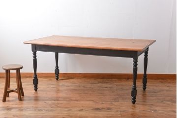 アンティーク家具　アンティークペイント　ダイニングテーブル