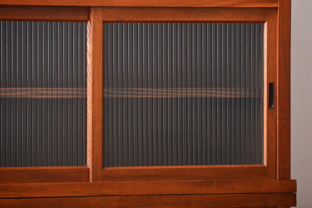 アンティーク家具　古民具・骨董　欅材!重ね水屋箪笥