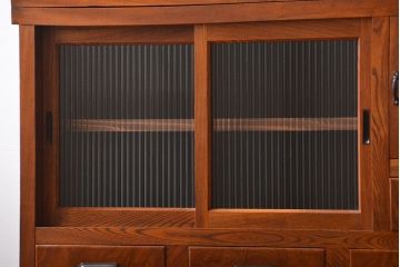 アンティーク家具　古民具・骨董　欅材!重ね水屋箪笥