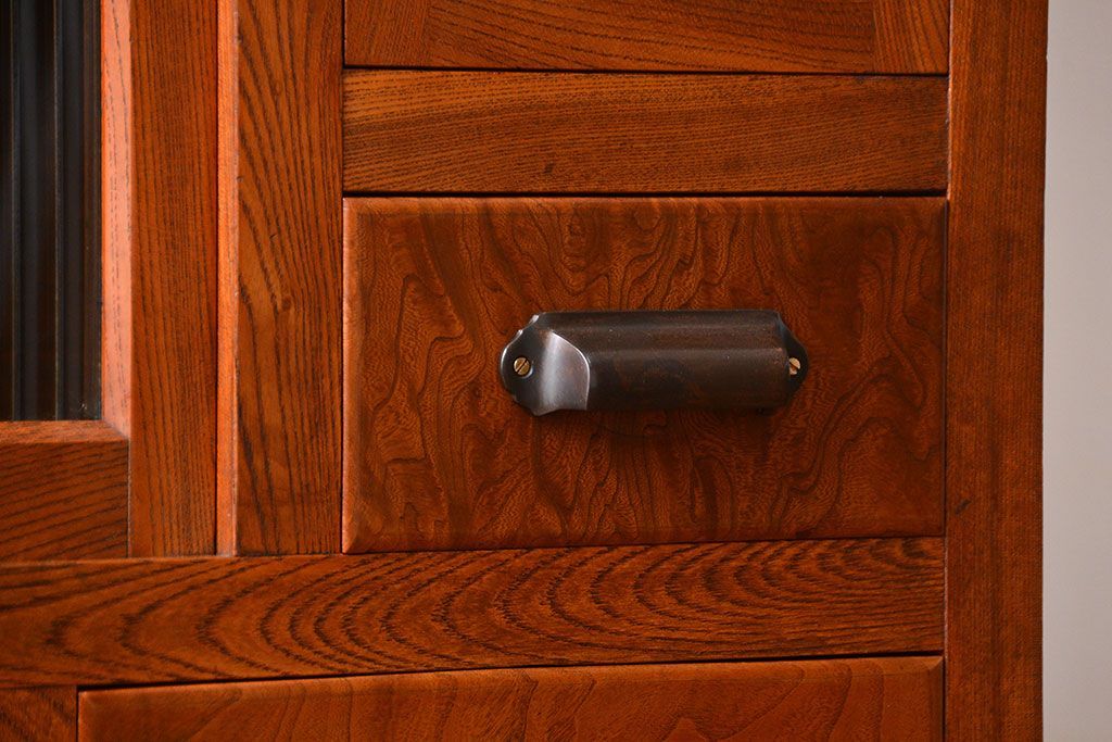 アンティーク家具　古民具・骨董　欅材!重ね水屋箪笥