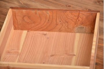 アンティーク家具　古民具・骨董　欅材!重ね水屋箪笥