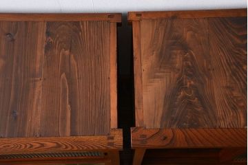 アンティーク家具　古民具・骨董　欅材!重ね水屋箪笥