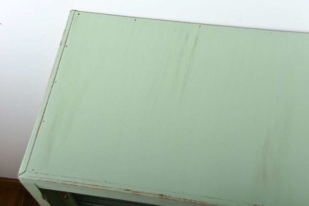 アンティーク家具　アンティークペイント　小振りな食器棚