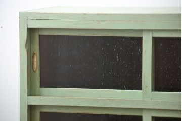 アンティーク家具　アンティークペイント　小振りな食器棚