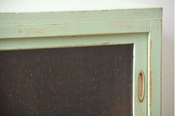 アンティーク家具　アンティークペイント　小振りな食器棚