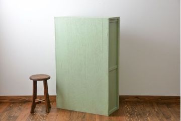 アンティーク家具　アンティークペイント　小振りな食器棚