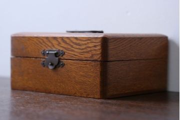 アンティーク雑貨　アンティーク　ナラ材　小さな収納箱