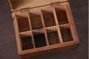 アンティーク雑貨　アンティーク　ナラ材　小さな収納箱