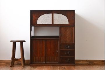 アンティーク家具　古民具・骨董　お洒落な茶箪笥