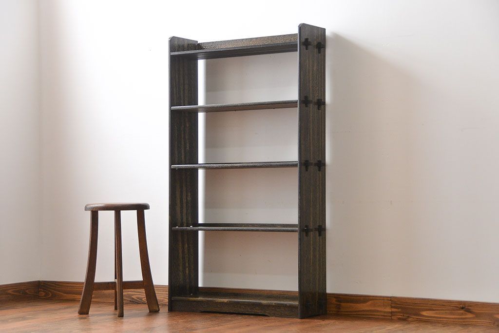 アンティーク家具　アンティーク　シックな楔(くさび)式本棚