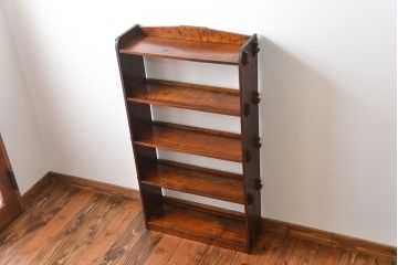 レトロ家具　昭和レトロ　栓材　楔(くさび)式本棚