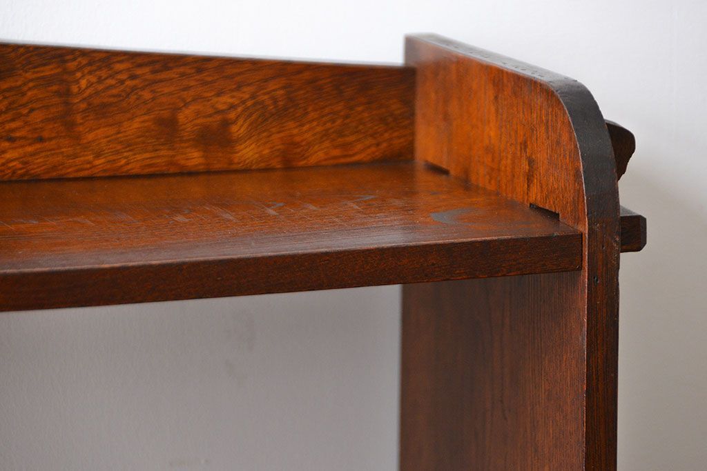 レトロ家具　昭和レトロ　栓材　楔(くさび)式本棚