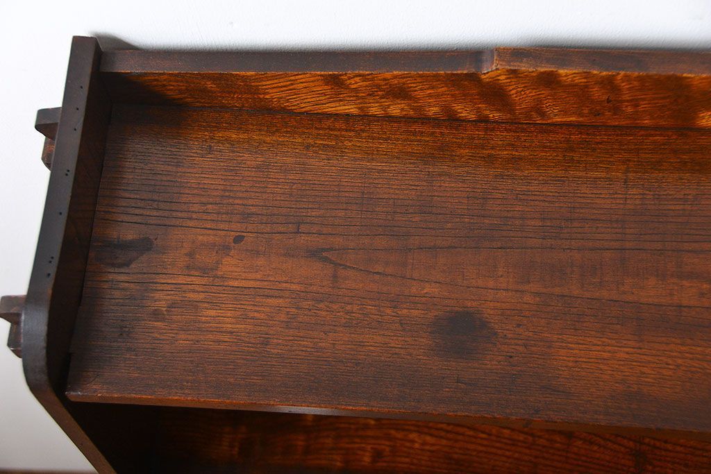 レトロ家具　昭和レトロ　栓材　楔(くさび)式本棚