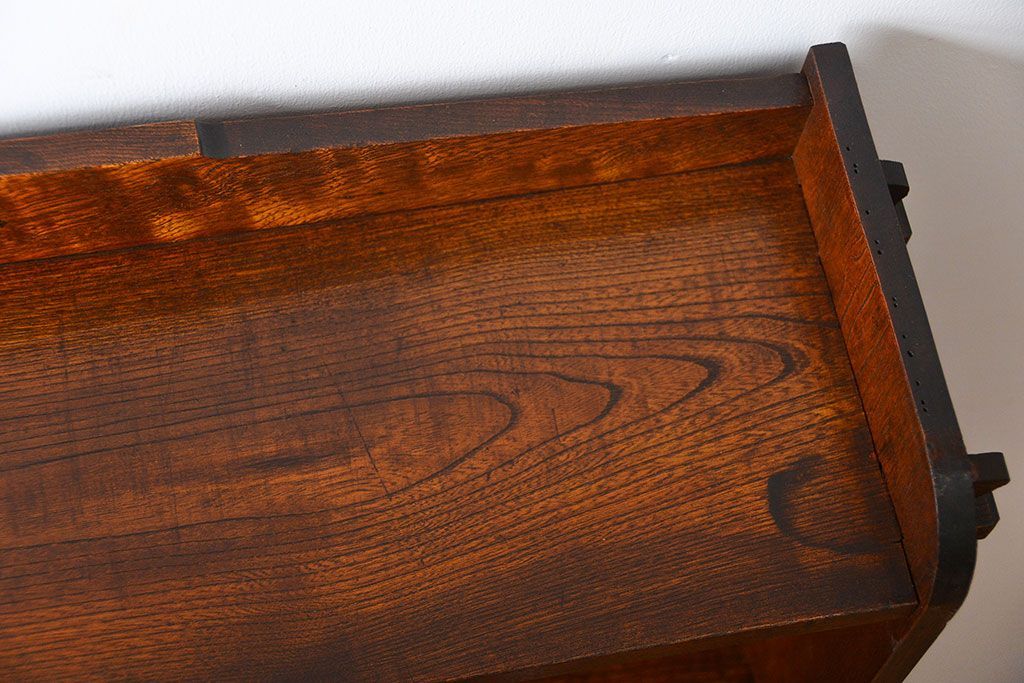 レトロ家具　昭和レトロ　栓材　楔(くさび)式本棚