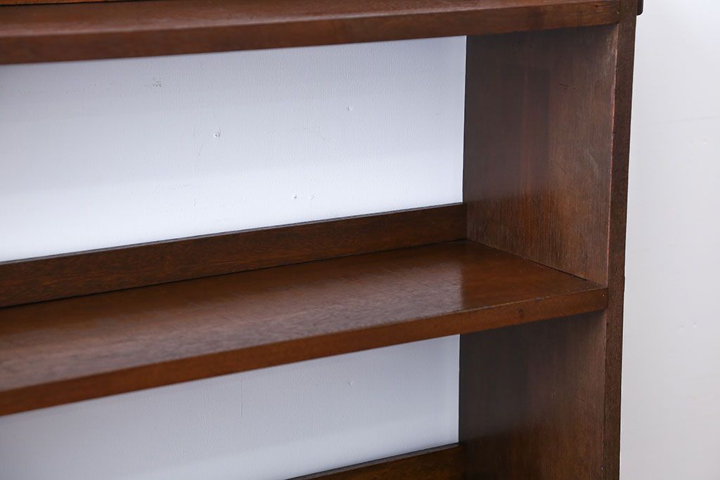 レトロ家具　昭和レトロ　上品な楔(くさび)式本棚