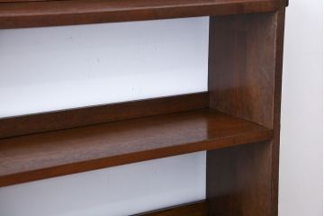 レトロ家具　昭和レトロ　上品な楔(くさび)式本棚