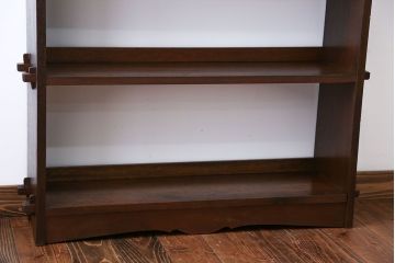 レトロ家具　昭和レトロ　上品な楔(くさび)式本棚