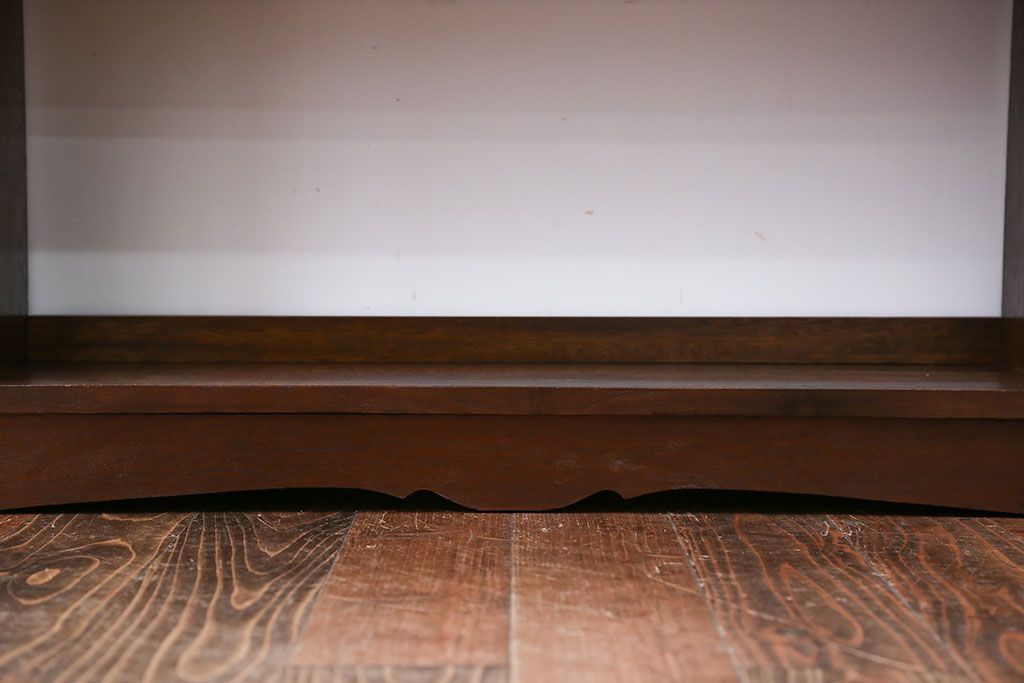 レトロ家具　昭和レトロ　上品な楔(くさび)式本棚