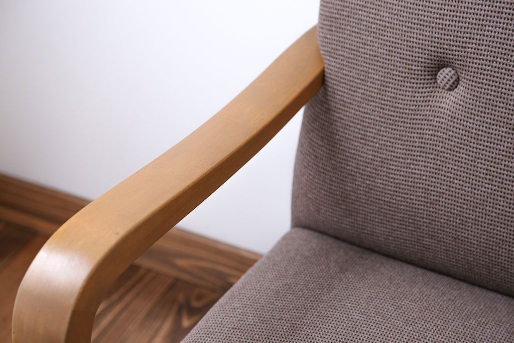 レトロ家具　アンティーク　レトロなシングルソファ(一人掛けソファ)(1)