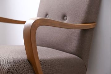 レトロ家具　アンティーク　レトロなシングルソファ(一人掛けソファ)(1)