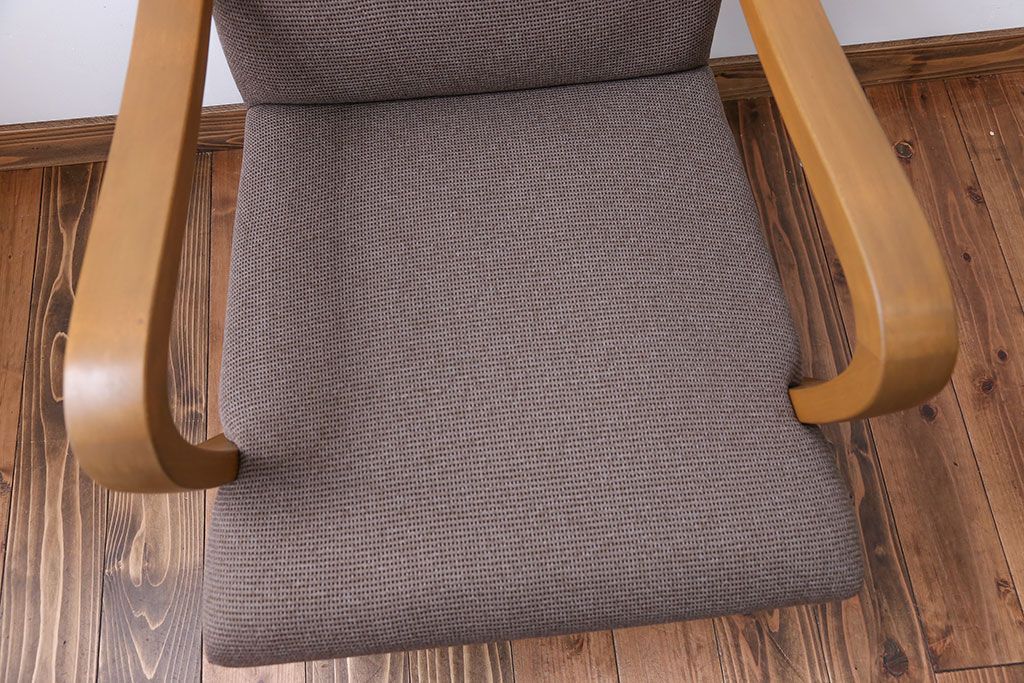 レトロ家具　アンティーク　レトロなシングルソファ(一人掛けソファ)(1)