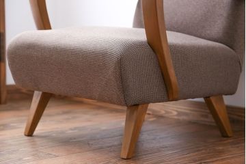 レトロ家具　アンティーク　レトロなシングルソファ(一人掛けソファ)(1)