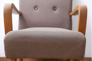 レトロ家具　アンティーク　レトロなシングルソファ(一人掛けソファ)(1)