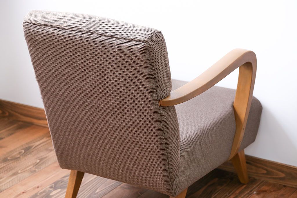 レトロ家具　アンティーク　レトロなシングルソファ(一人掛けソファ)(1)