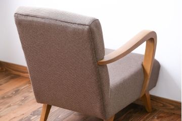 レトロ家具　アンティーク　レトロなシングルソファ(一人掛けソファ)(1)